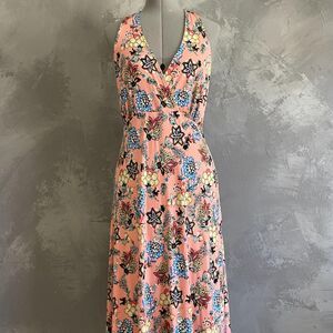 Check it out plus floral halter midi dress